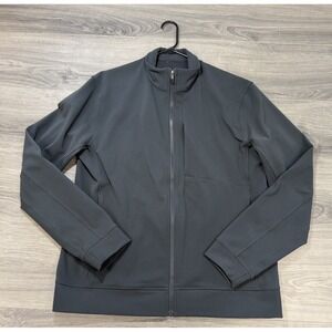 Lululemon Sojourn Jacket Track Style Zip Up Gray  Jacket Size Extra Large XL Gym